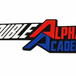 Double Alpha Logo Patch Rubberized Velcro - Speededge