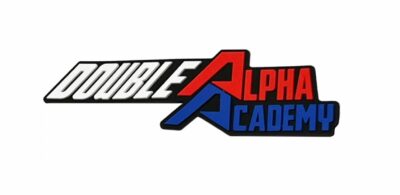 Double Alpha Logo Patch Rubberized Velcro - Speededge